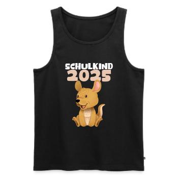 Schulkind 2025 Junge Mädchen Einschulung 2025 Deko - Männer Premium Bio Tank Top - Schwarz - Vorne - Michal (187cm)