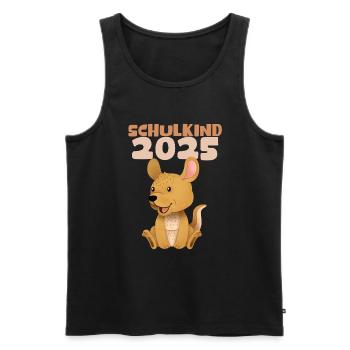Schulkind 2025 Junge Mädchen Einschulung 2025 Deko - Männer Premium Bio Tank Top - Schwarz - Vorne - Michal (187cm)