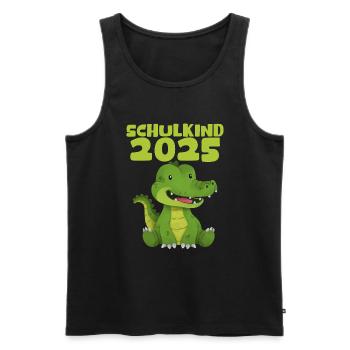 School Child 2025 Young Girls School Enrollment 2025 Decoration - Men's Premium Organic Tank Top - black - Front - Michal (187cm)