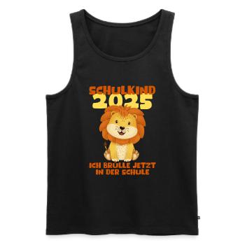 Schulkind 2025 Junge Mädchen Einschulung 2025 Deko - Männer Premium Bio Tank Top - Schwarz - Vorne - Michal (187cm)