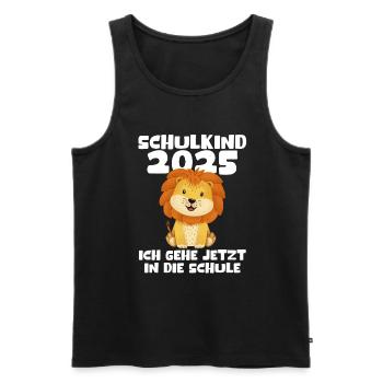 School Child 2025 Young Girls School Enrollment 2025 Decoration - Men's Premium Organic Tank Top - black - Front - Michal (187cm)