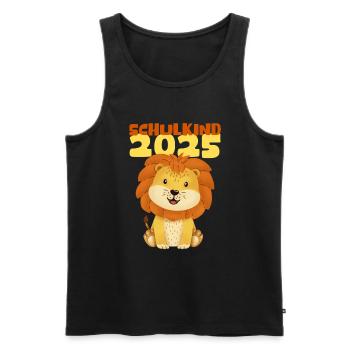 School Child 2025 Young Girls School Enrollment 2025 Decoration - Men's Premium Organic Tank Top - black - Front - Michal (187cm)