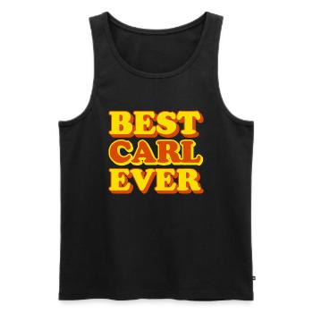 Carl Vorname Witziges Geschenk - Männer Premium Bio Tank Top - Schwarz - Vorne - AI Model Male 178 light (178cm)