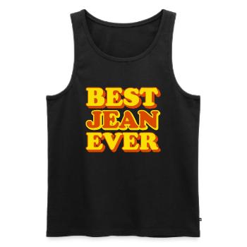 Lustiges Geschenk mit Vornamen Jean - Männer Premium Bio Tank Top - Schwarz - Vorne - AI Model Male 178 light (178cm)