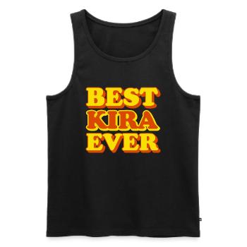 Kira Vorname Lustiges Geschenk - Männer Premium Bio Tank Top - Schwarz - Vorne - Michal (187cm)