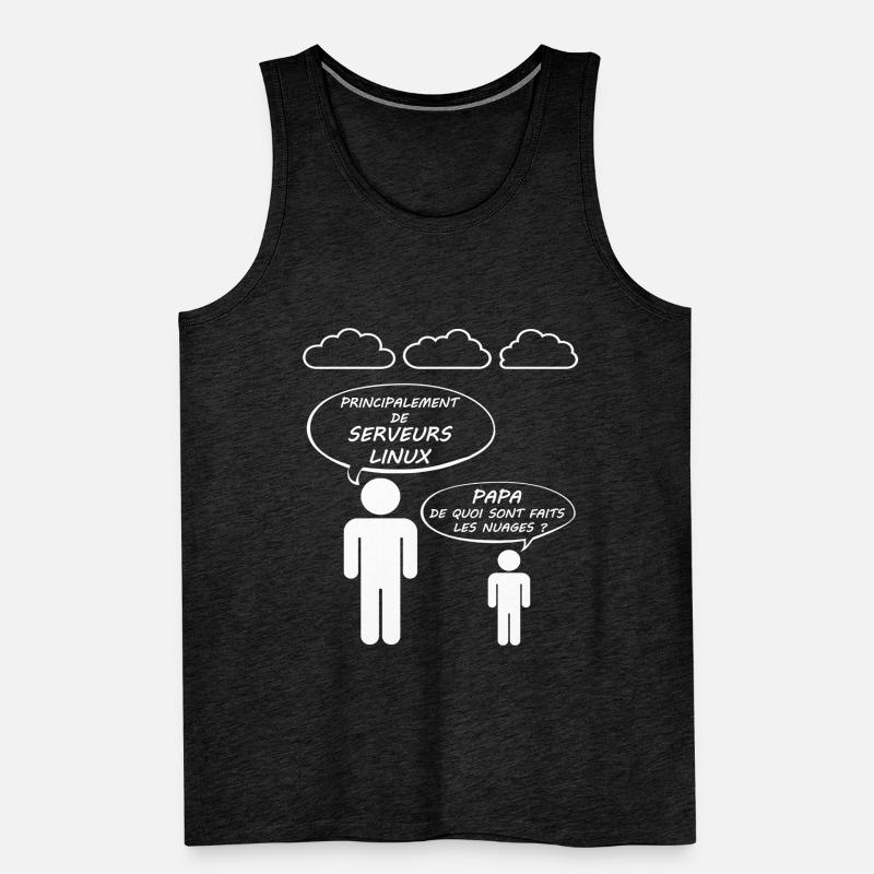 Humour Informatique Informaticien Cloud Computing Débardeur bio Premium Homme