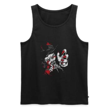 Creepy Witches Demons Sign Motif - Débardeur bio Premium Homme - noir - Devant - Michal (187cm)