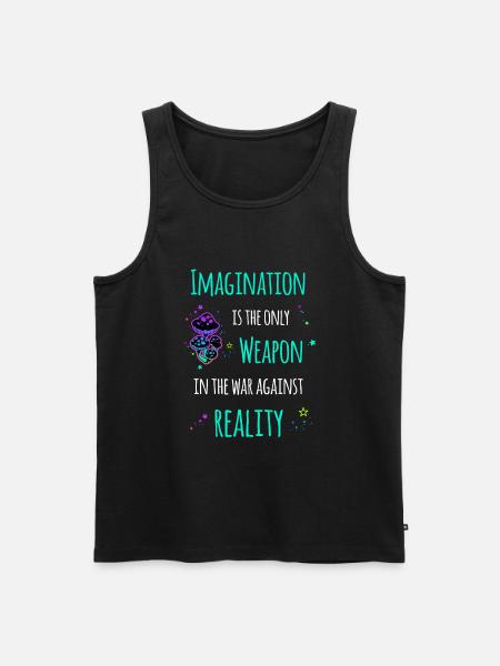 Imagination Vorstellungskraft - Men's Premium Organic Tank Top - black