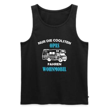 Only the coolest grandpas drive motorhomes - Men's Premium Organic Tank Top - black - Front - Michal (187cm)