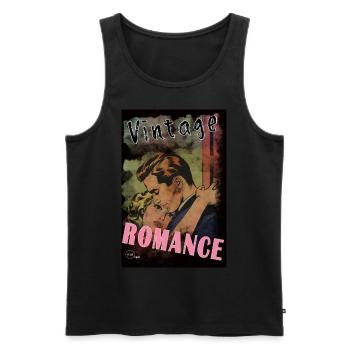 VINTAGE ROMANCE 5 BIS By Yume Origins - Débardeur bio Premium Homme - noir - Devant - Michal (187cm)
