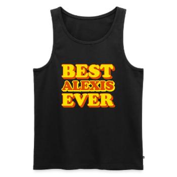 Alexis Vorname lustiges Geschenk - Männer Premium Bio Tank Top - Schwarz - Vorne - AI Model Male 178 light (178cm)