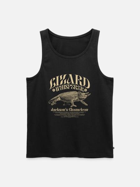 Jackson's Chameleon Lizard Whisperer - Men's Premium Organic Tank Top - black