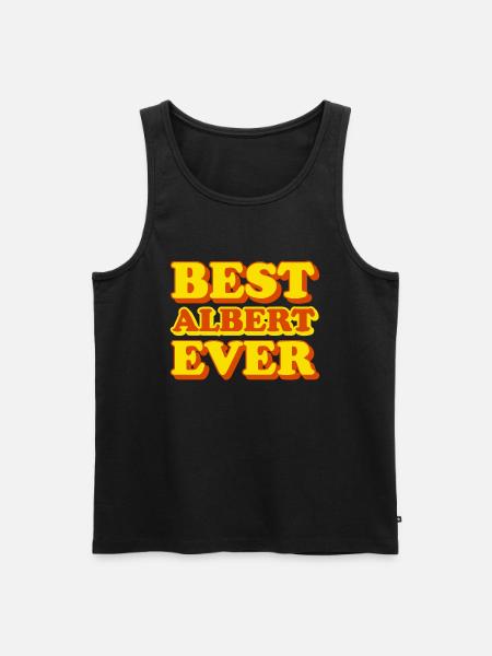 Albert First name Funny gift - Men's Premium Organic Tank Top - black