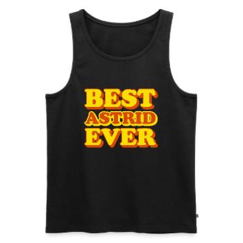 Astrid First Name Funny Gift - Men's Premium Organic Tank Top - black - Front - AI Model Male 178 light (178cm)