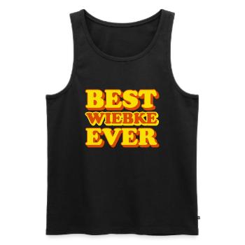 Wiebke First Name Funny Gift - Men's Premium Organic Tank Top - black - Front - Michal (187cm)