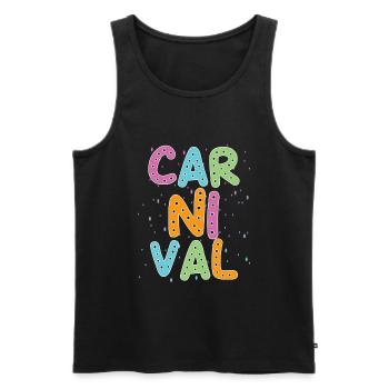 Fasching - Männer Premium Bio Tank Top - Schwarz - Vorne - Michal (187cm)