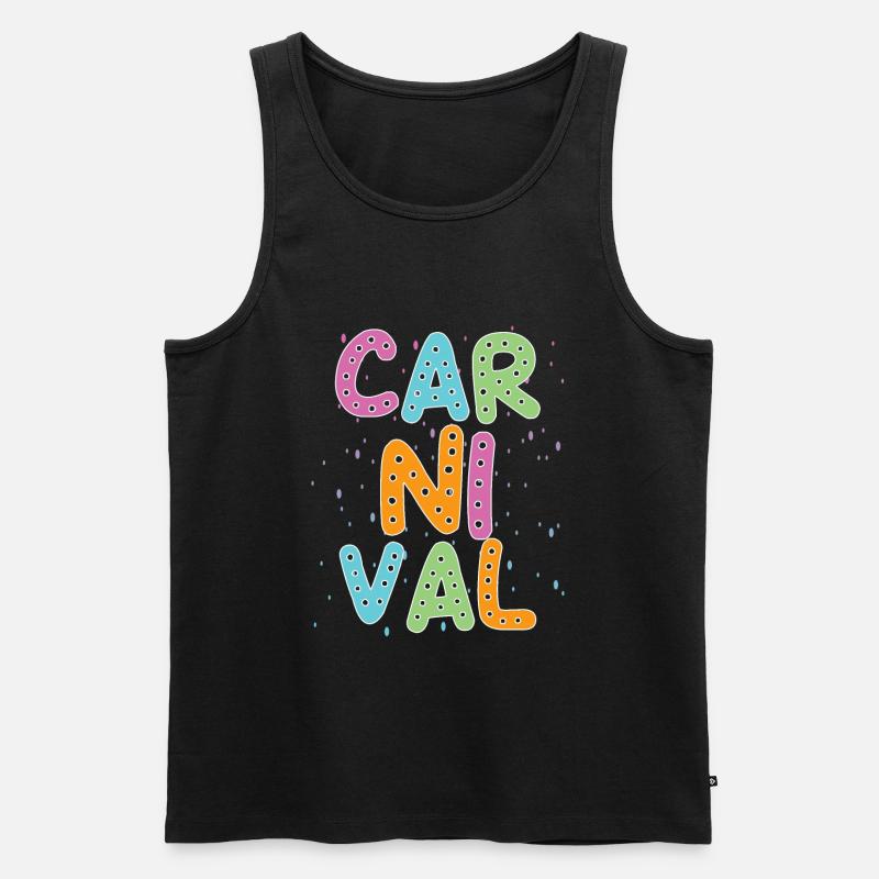 Fasching - Männer Premium Bio Tank Top - Schwarz