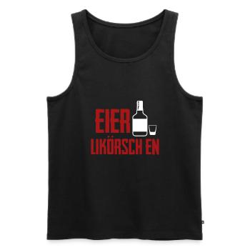 Eier Lik Likoerschen - Männer Premium Bio Tank Top - Schwarz - Vorne - Michal (187cm)