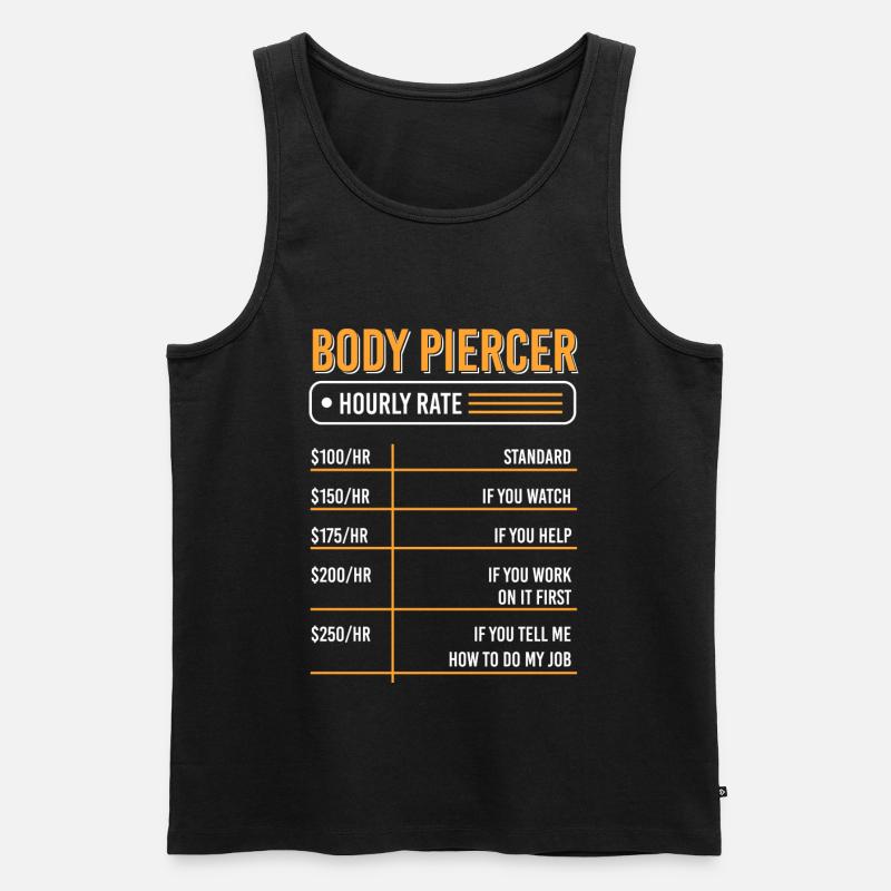 Profession Piercing Piercing Studio - Men's Premium Organic Tank Top - black