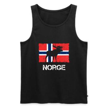 Orignal drapeau norvégien Norvège Norge - Débardeur bio Premium Homme - noir - Devant - Michal (187cm)