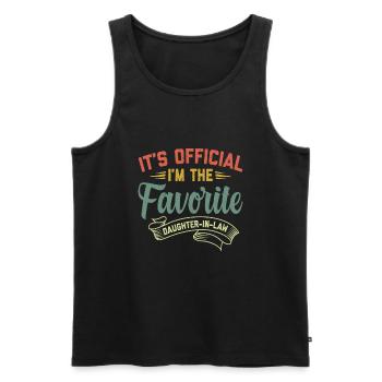 Daughter-in-law | funny gift birthday - Men's Premium Organic Tank Top - black - Front - Michal (187cm)