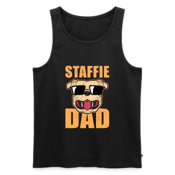 Staffordshire Bullterrier Geschenk | Hundebesitzer - Männer Premium Bio Tank Top - Schwarz - Vorne - Michal (187cm)