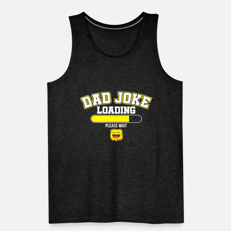 Papa-Witz Laden Bitte warten - Dad Joke Loading Männer Premium Bio Tank Top