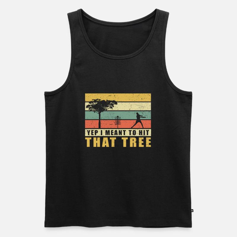 Discgolf | Disc Golf Discgolfspieler Geschenk - Männer Premium Bio Tank Top - Schwarz