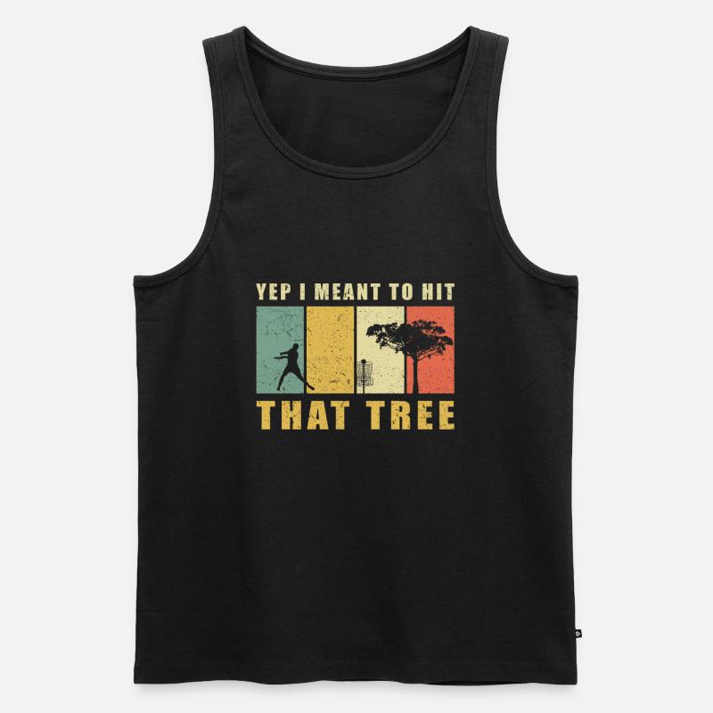 Discgolf Disc Golf | Discgolfspieler Geschenk - Männer Premium Bio Tank Top - Schwarz