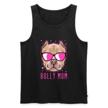 Bully Mom | American Bully Dog Owner Gift - Men's Premium Organic Tank Top - black - Front - Michal (187cm)
