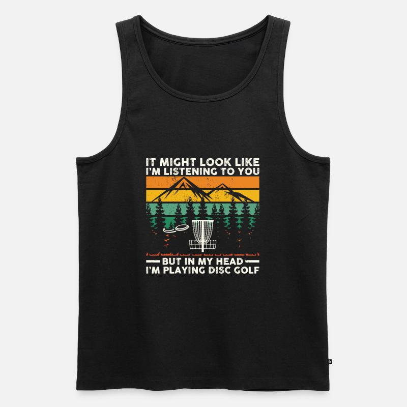 Discgolf | Discgolfer Discgolfer Gift - Men's Premium Organic Tank Top - black