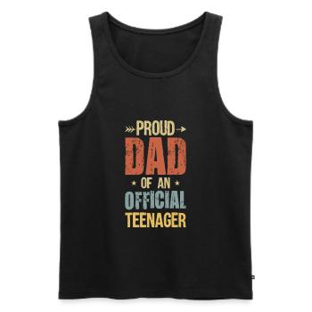 13 anniversaire de fête d’anniversaire adolescent cadeau - Débardeur bio Premium Homme - noir - Devant - Michal (187cm)