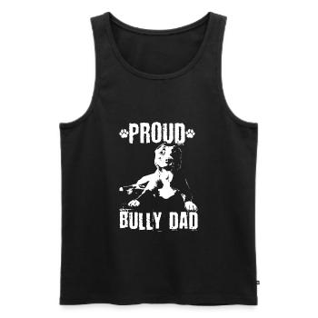 American Bully Dad Dog Dog Owner Gift - Men's Premium Organic Tank Top - black - Front - Michal (187cm)
