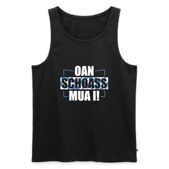 Bayern Bayrischer Dialekt Bayrisch Geschenk - Männer Premium Bio Tank Top - Schwarz - Vorne - AI Model Male 178 light (178cm)