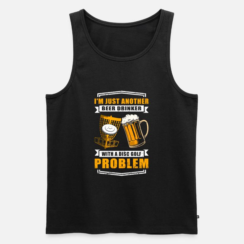 Discgolf | Discgolfer Discgolfspieler Geschenk - Männer Premium Bio Tank Top - Schwarz