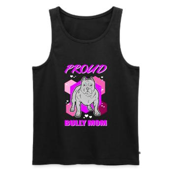 American Bully Mom Dog Owner Dog Gift - Men's Premium Organic Tank Top - black - Front - Michal (187cm)