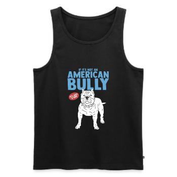 American Bully Dog Dog Owner Gift - Men's Premium Organic Tank Top - black - Front - Michal (187cm)