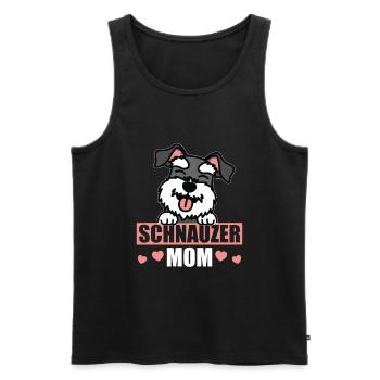 Schnauzer Maman Propriétaire de Chien Maîtresse Cadeau - Débardeur bio Premium Homme - noir - Devant - Michal (187cm)