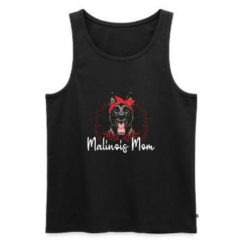 Malinois Mom Belgischer Schäferhund Hund Geschenk - Männer Premium Bio Tank Top - Schwarz - Vorne - Michal (187cm)