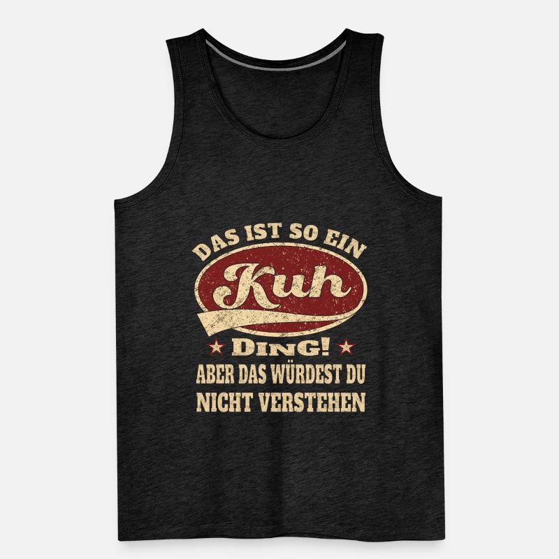 Kuh das ist so ein Kuh ding Männer Premium Bio Tank Top