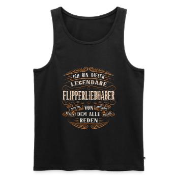Flipper-liebhaher ich bin dieser legendäre Flipper - Männer Premium Bio Tank Top - Schwarz - Vorne - Michal (187cm)