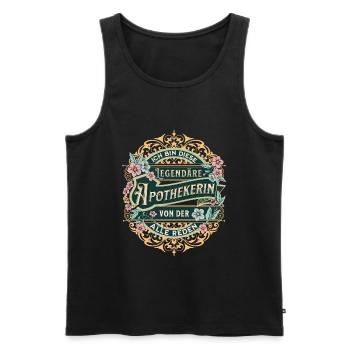 Apothekerin Ich bin diese legendäre Apothekerin - Männer Premium Bio Tank Top - Schwarz - Vorne - AI Model Male 178 light (178cm)