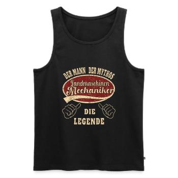 Landmaschinen Mechaniker ich bin dieser - Männer Premium Bio Tank Top - Schwarz - Vorne - Michal (187cm)