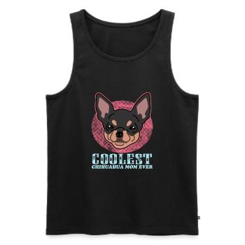 Chihuahua Maman Propriétaire de chien Propriétaire de chien Cadeau - Débardeur bio Premium Homme - noir - Devant - Michal (187cm)