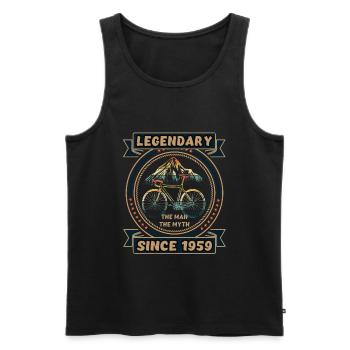 Fahrrad 1959 Radsport Rennrad Radfahrer Geburtstag - Männer Premium Bio Tank Top - Schwarz - Vorne - AI Model Male 178 light (178cm)