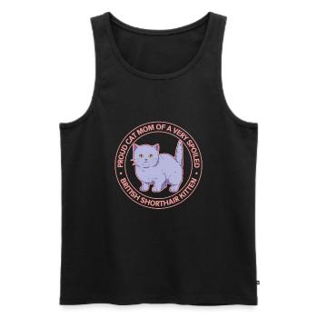 Britisch Kurzhaar Mom British Shorthair Geschenk - Männer Premium Bio Tank Top - Schwarz - Vorne - Michal (187cm)