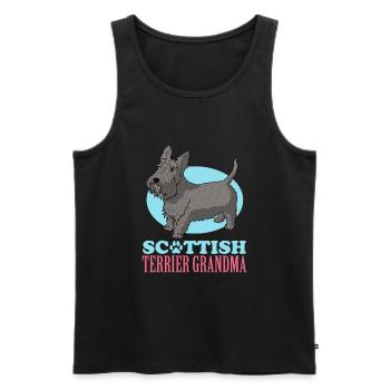 Scottish Terrier Grandma Dog Owner Cadeau - Débardeur bio Premium Homme - noir - Devant - Michal (187cm)