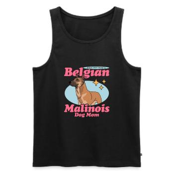 Belgian Malinois Mom Hunde Hundebesitzer Geschenk - Männer Premium Bio Tank Top - Schwarz - Vorne - Michal (187cm)