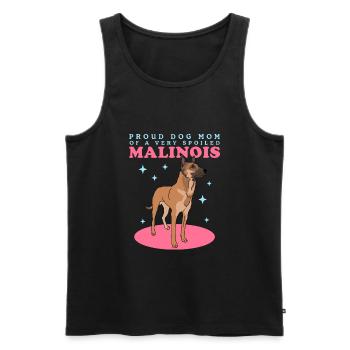 Belgischer Schäferhund Malinois Mom Geschenk - Männer Premium Bio Tank Top - Schwarz - Vorne - Michal (187cm)