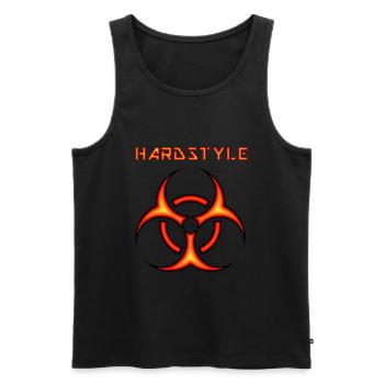 Hardstyle - Party Festival Event Shirt - Männer Premium Bio Tank Top - Schwarz - Vorne - AI Model Male 178 light (178cm)